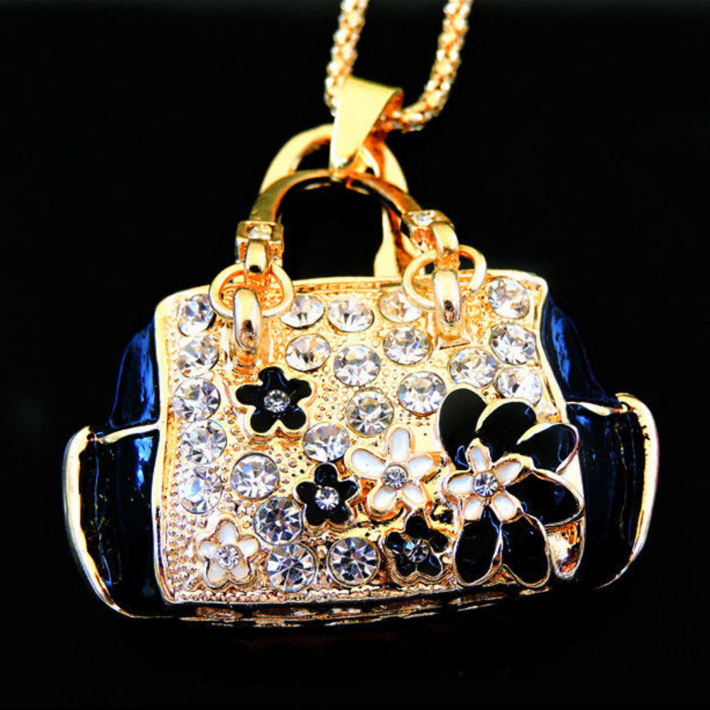 Black & White Purse Pendant